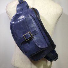 画像3: Dapper`s(ダッパーズ) SPURS×Dapper`s Horsehide Leather Mini Waist Bag (3)