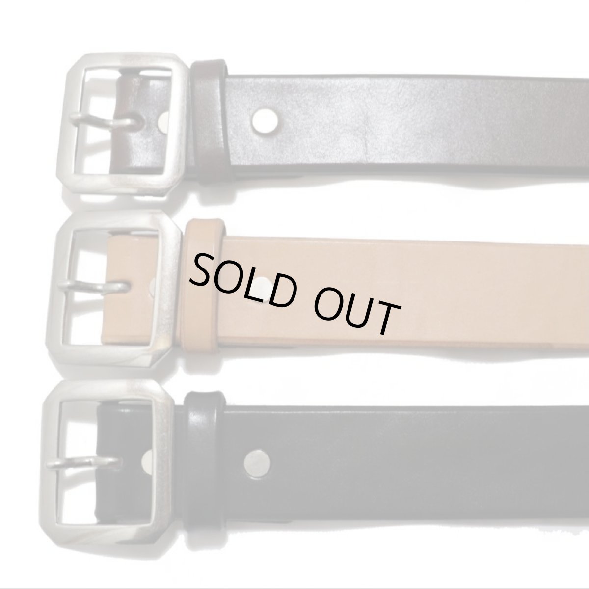 画像1: INCEPTION(インセプション) SADDLE LEATHER GARRISON BELT (1)