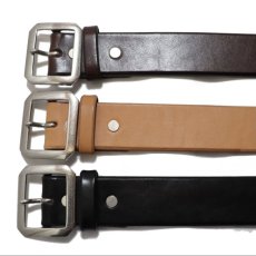 画像1: INCEPTION(インセプション) SADDLE LEATHER GARRISON BELT (1)