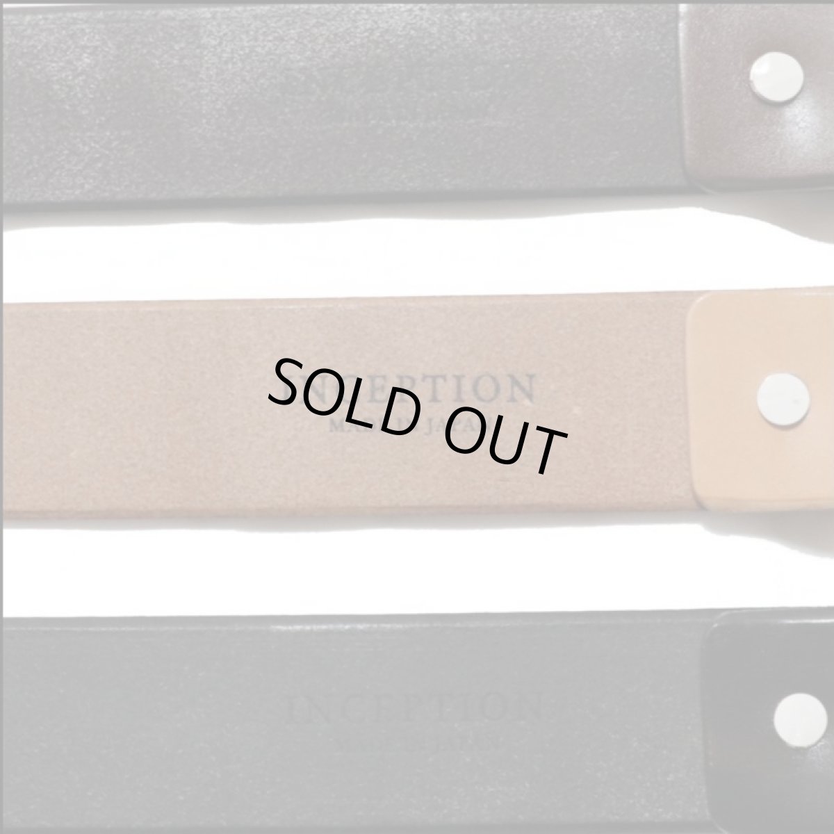 画像3: INCEPTION(インセプション) SADDLE LEATHER GARRISON BELT (3)