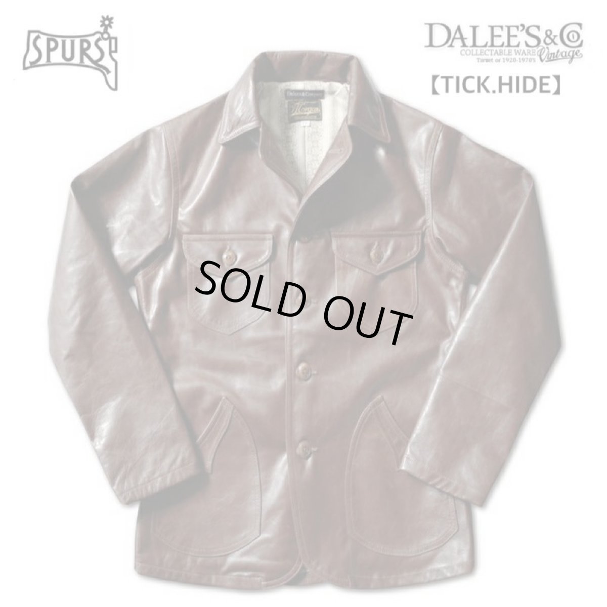 画像1: DALEE'S&CO(ダリーズ＆コー) TICK HIDE 10s Sack Jacket (1)