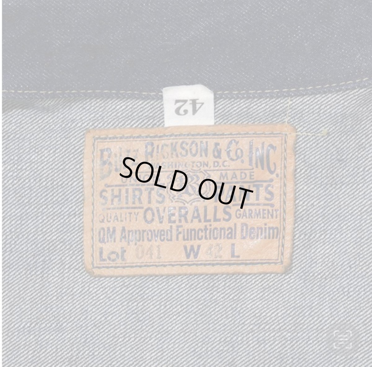 画像3: BUZZ RICKSON`S(バズリクソンズ) WORLD WAR II DENIM BLOUSE (3)