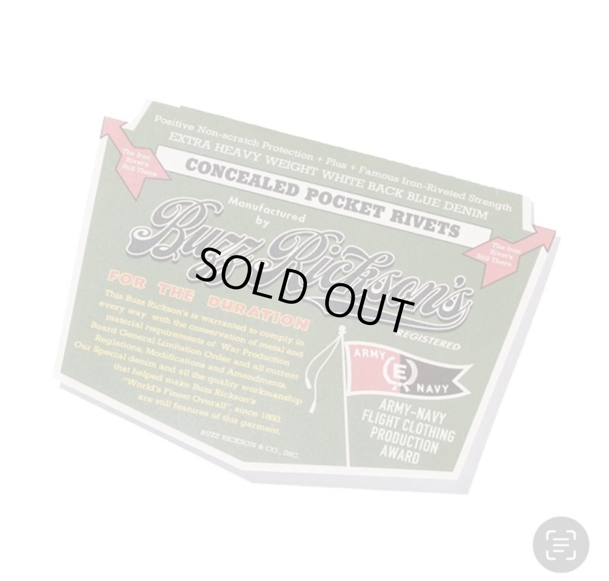 画像11: BUZZ RICKSON`S(バズリクソンズ) WORLD WAR II DENIM BLOUSE (11)