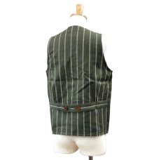 画像5: Dapper`s(ダッパーズ) Classical Linen Stripe Work Vest (5)