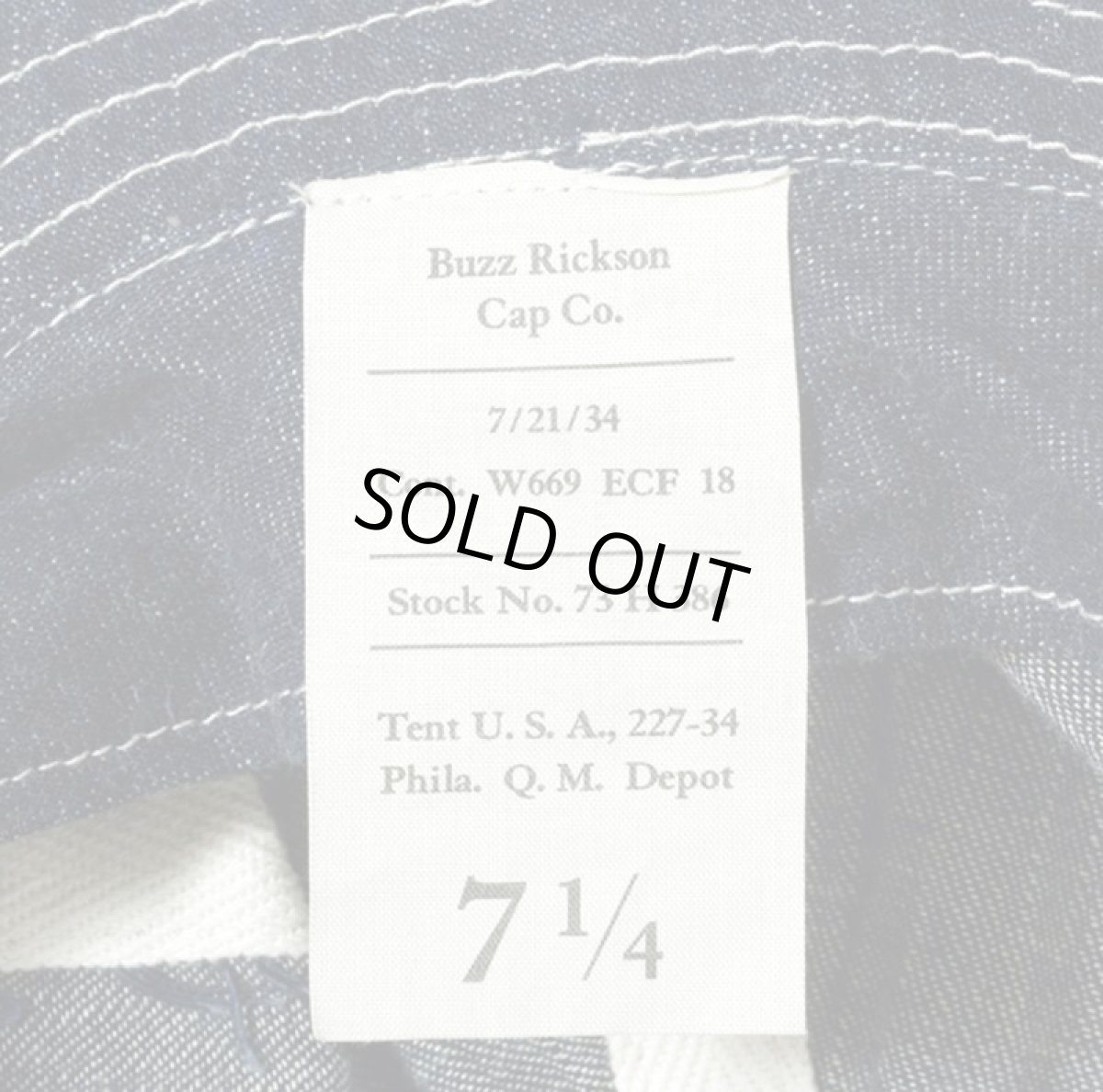 画像4: BUZZ RICKSON’S(バズリクソンズ) HAT, WORKING, DENIM  (4)