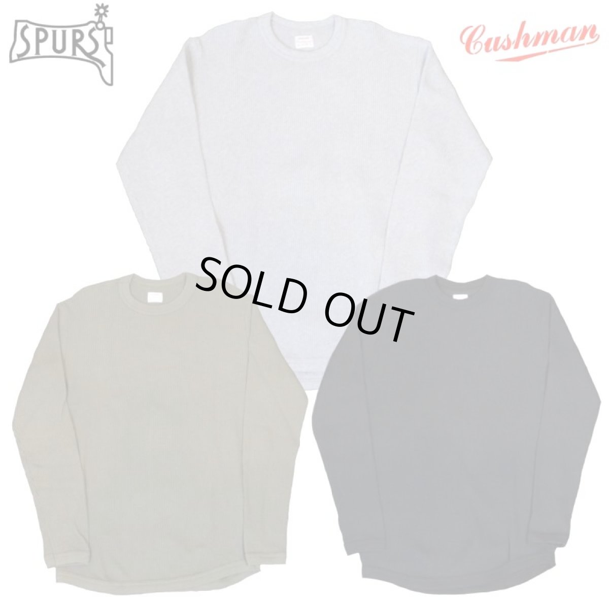 画像1: CUSHMAN(クッシュマン) BIG WAFFLE TEE (1)