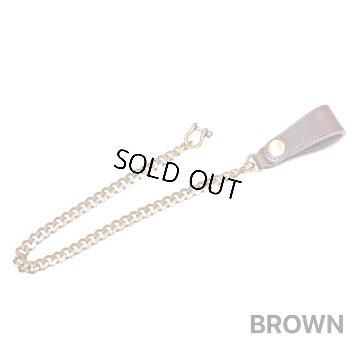 画像3: INCEPTION(インセプション) HORSE BUTT LEATHER BRASS CHAIN (BRASS) (3)