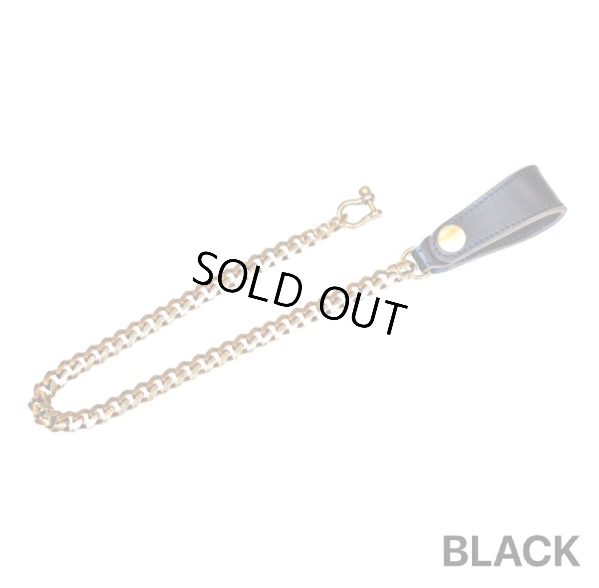 画像2: INCEPTION(インセプション) HORSE BUTT LEATHER BRASS CHAIN (BRASS) (2)