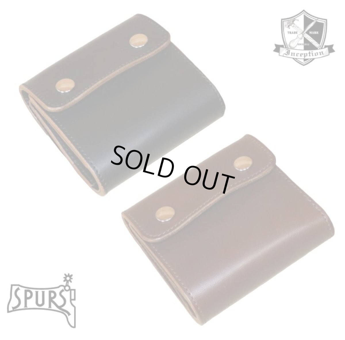 画像1: INCEPTION(インセプション) HORSE BUTT LEATHER SHORT TRUCKER WALLET (1)