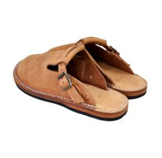 画像4: Dapper`s (ダッパーズ) Hairline Finish Leather Slip-on Sandals  (4)