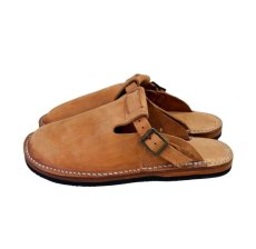 画像3: Dapper`s (ダッパーズ) Hairline Finish Leather Slip-on Sandals  (3)