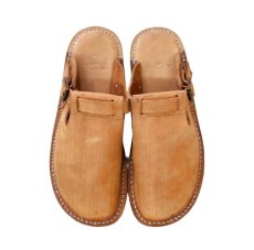 画像6: Dapper`s (ダッパーズ) Hairline Finish Leather Slip-on Sandals  (6)