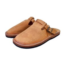 画像2: Dapper`s (ダッパーズ) Hairline Finish Leather Slip-on Sandals  (2)