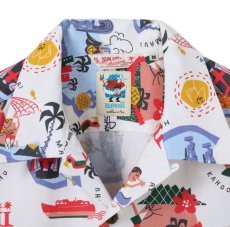 画像4: SUNSURF (サンサーフ) COTTON × LINEN HOPSACK OPEN SHIRT “ハワイへ行こう！” by 柳原良平 with MOOKIE (4)