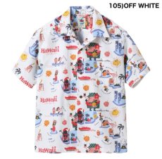 画像2: SUNSURF (サンサーフ) COTTON × LINEN HOPSACK OPEN SHIRT “ハワイへ行こう！” by 柳原良平 with MOOKIE (2)