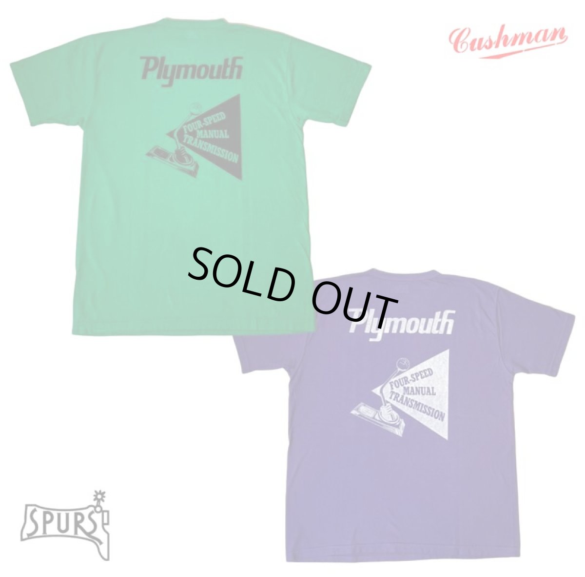 画像1: CUSHMAN(クッシュマン) RECYCLE COTTON TEE (PLYMOUTH) (1)