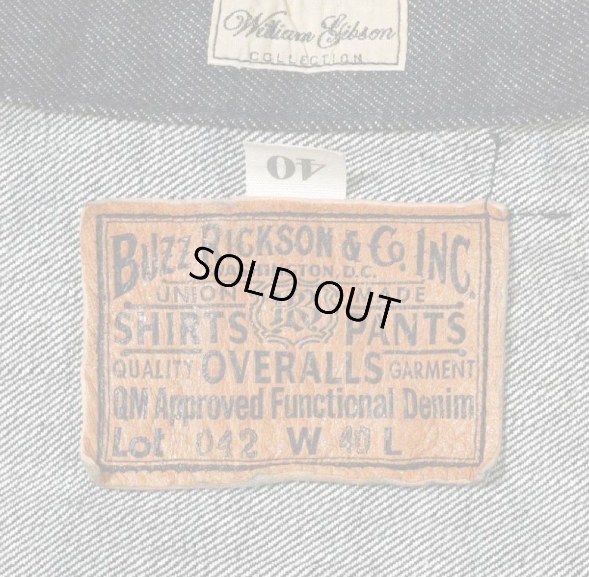 画像4: BUZZ RICKSON`S(バズリクソンズ) WORLD WAR II BLACK DENIM BLOUSE (4)