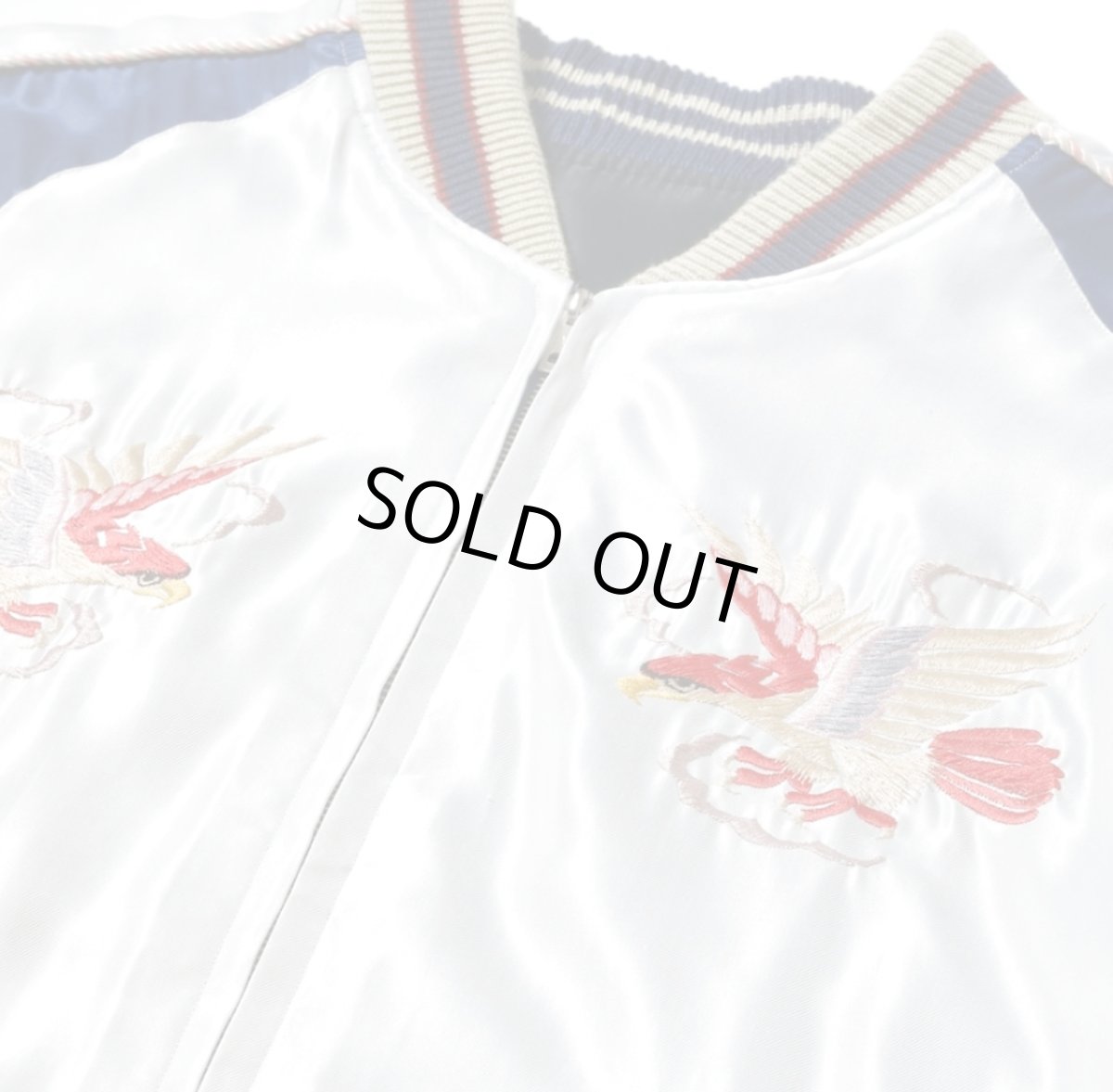 画像7: TAILOR TOYO (テーラー東洋) Early 1950s Style Acetate Souvenir Jacket “RED EAGLE” × “TIGER HEAD” (7)