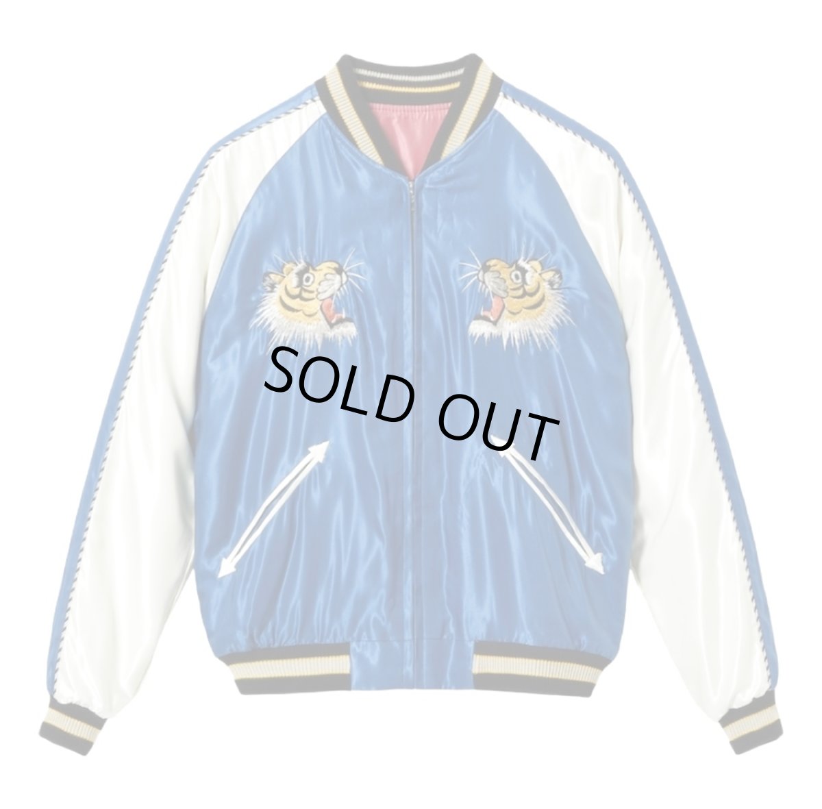 画像2: TAILOR TOYO (テーラー東洋) Mid 1950s Style Acetate Souvenir Jacket “ROARING TIGER” × “BLACK DRAGON” (2)