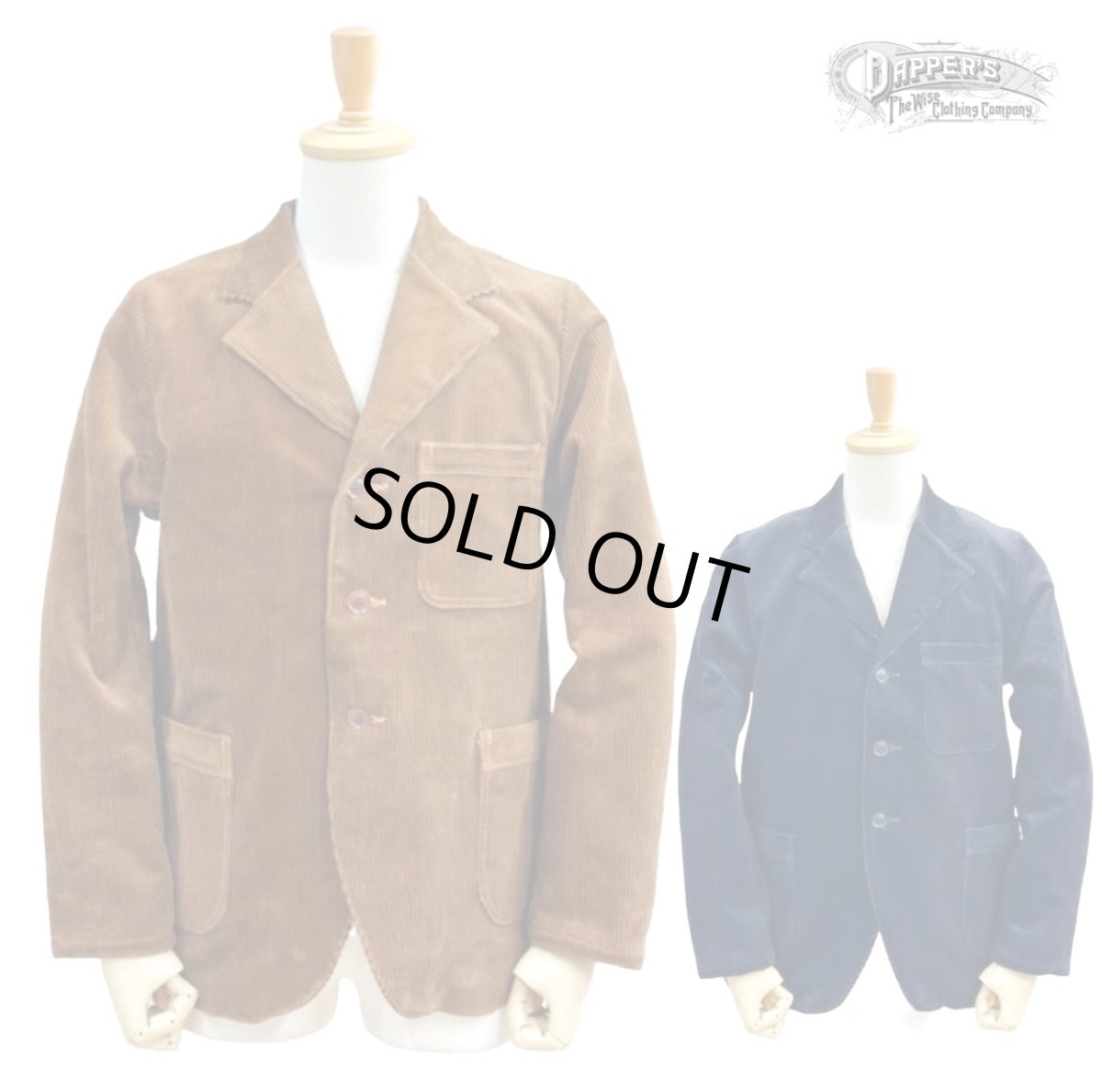 画像1: Dapper`s(ダッパーズ) Classical 3Button Work Tailored Jacket (1)