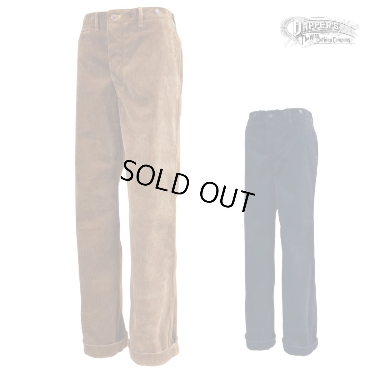 画像1: Dapper`s(ダッパーズ) Classical Standard Wide Trousers (1)