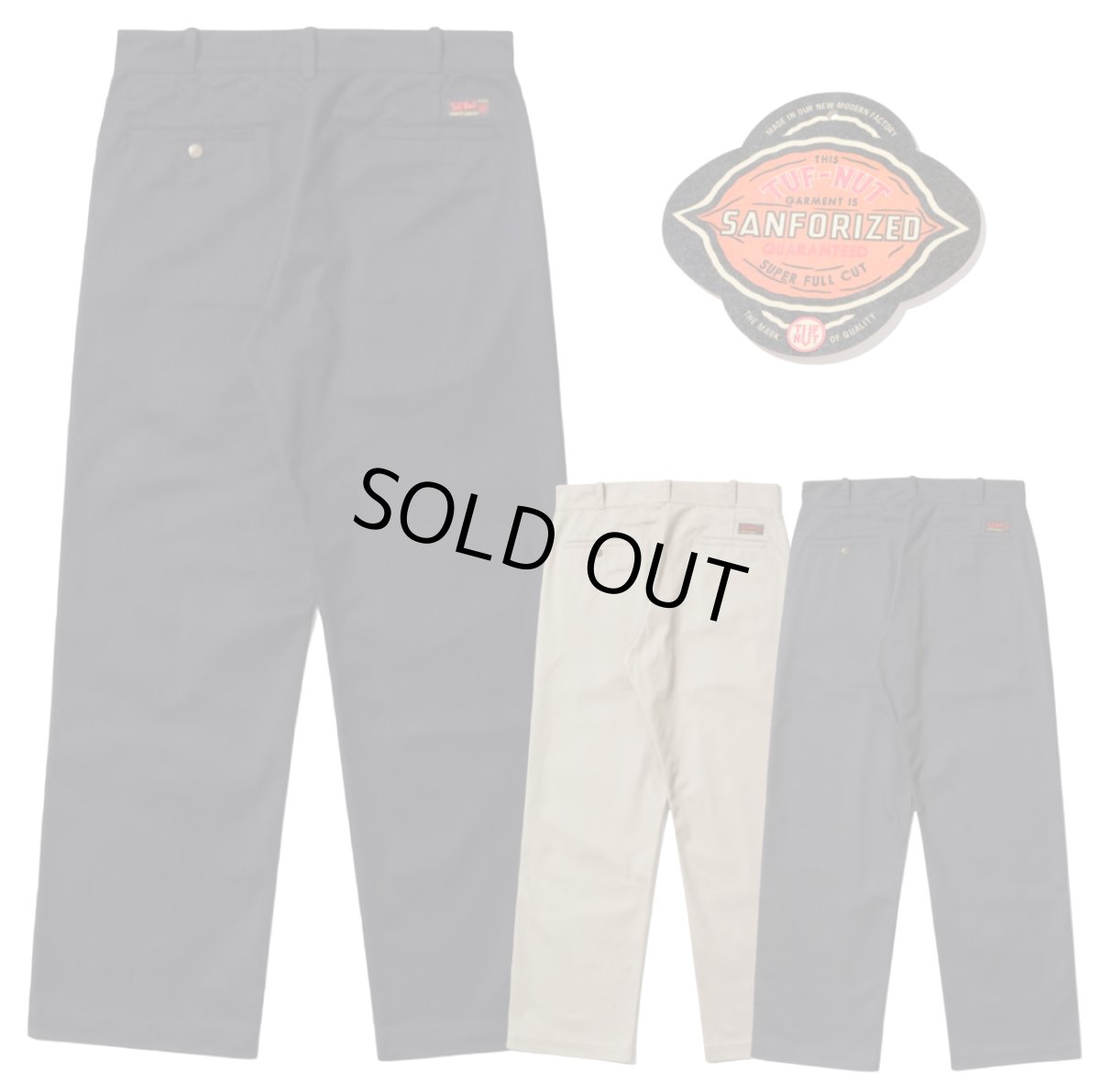 画像1: TUF-NUT (タフナッツ)  TUF-NUT T/C WORK TROUSERS (1)
