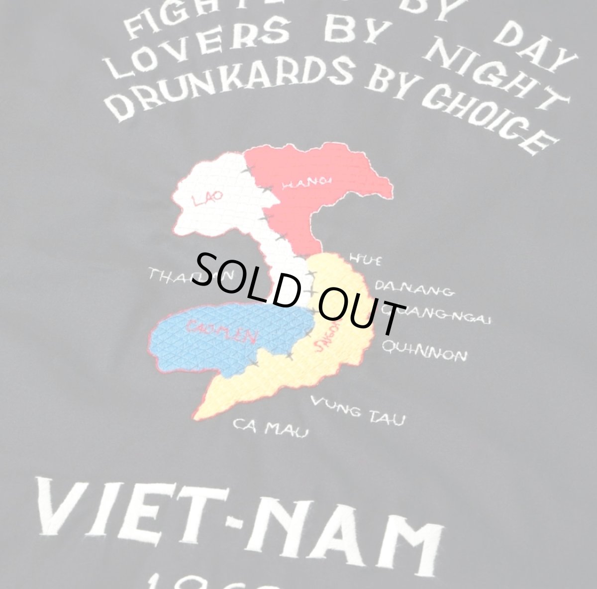 画像7: TAILOR TOYO (テーラー東洋) Late 1960s Style Cotton Vietnam Jacket “VIETNAM MAP” (7)