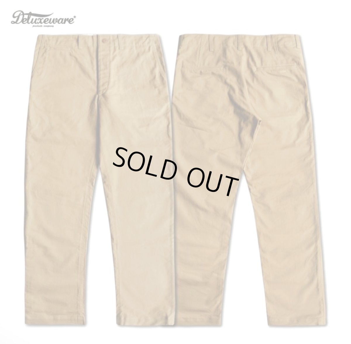 画像1: DELUXEWARE(デラックスウエア) 46-CHINO TROUSERS (1)