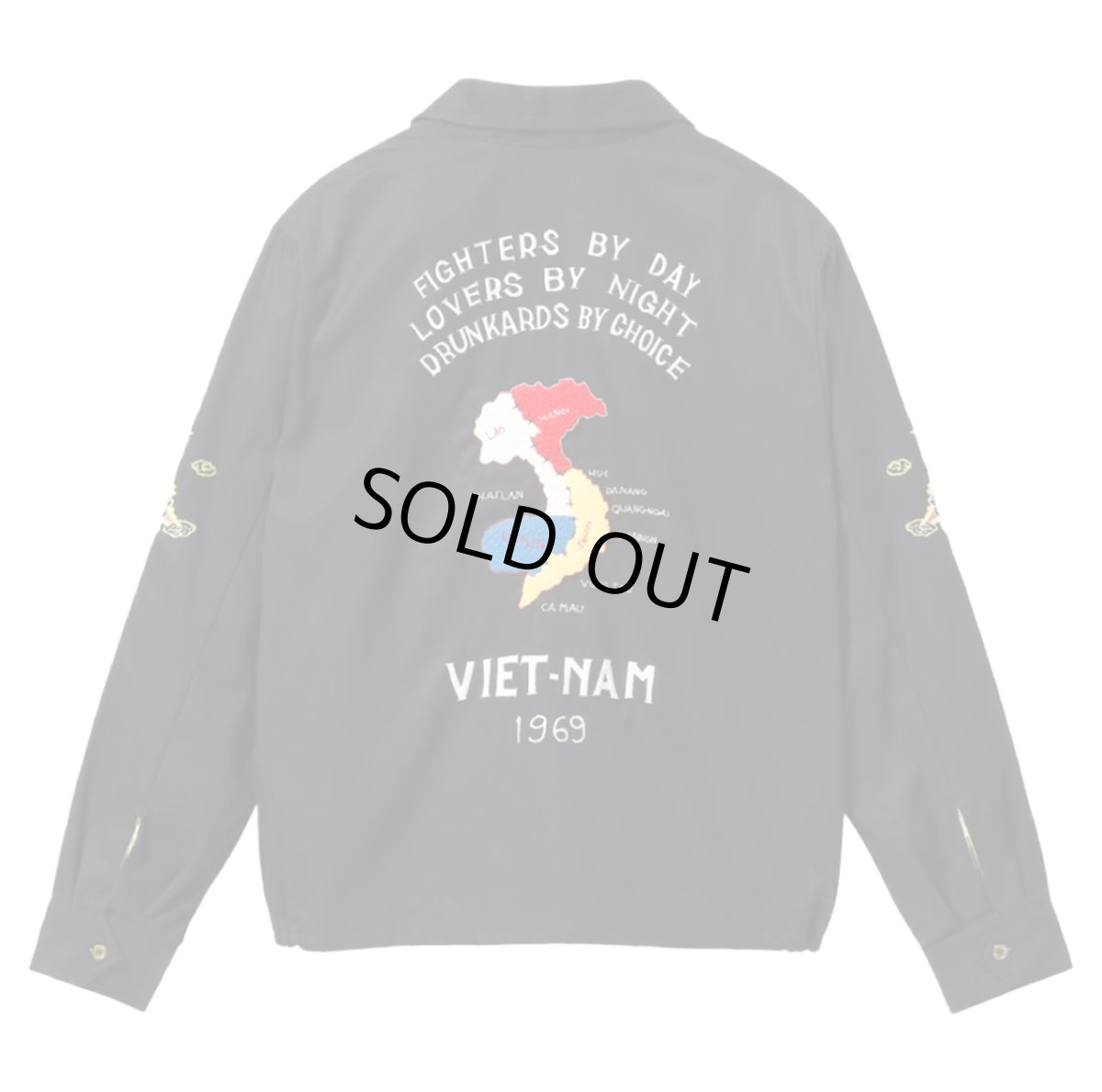 画像3: TAILOR TOYO (テーラー東洋) Late 1960s Style Cotton Vietnam Jacket “VIETNAM MAP” (3)