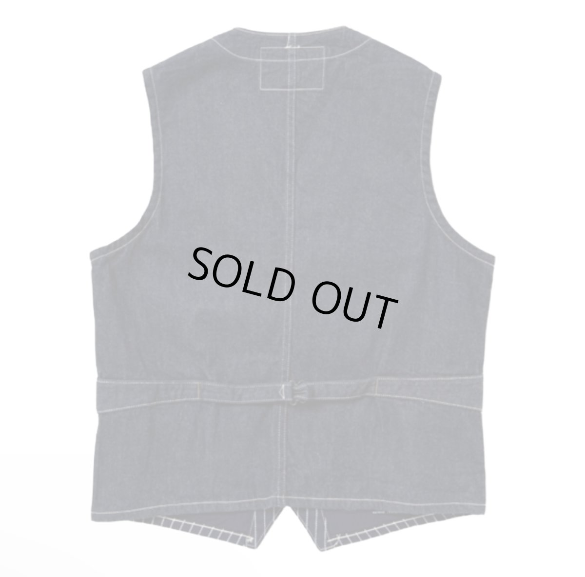 画像3: SUGAR CANE (シュガーケーン) 9oz. WABASH STRIPE WORK VEST (3)
