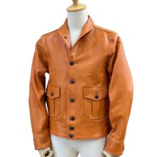画像2: Dapper`s (ダッパーズ) 30’s Style A-1 Type Goatskin Leather Jacket (2)