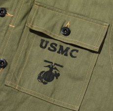 画像6: BUZZ RICKSON`S (バズリクソンズ) U.S. MARINE CORPS M-1944 HERRINGBONE UTILITY JACKET (6)