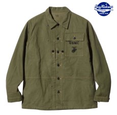 画像1: BUZZ RICKSON`S (バズリクソンズ) U.S. MARINE CORPS M-1944 HERRINGBONE UTILITY JACKET (1)