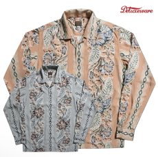 画像1: DELUXEWARE (デラックスウエア) RHOMBUS FLOWER LONG SLEEVE (1)