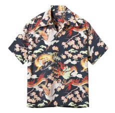 画像2: SUNSURF (サンサーフ) RAYON HAWAIIAN SHIRT “THE TRIANGULAR FIGHT” (2)