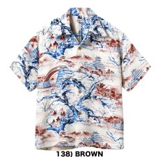 画像2: SUNSURF (サンサーフ) RAYON HAWAIIAN SHIRT “SCENERY OF JAPAN” (2)