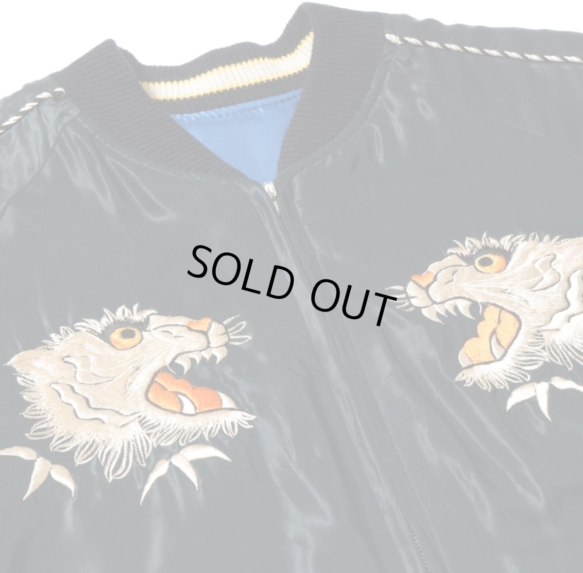 画像7: TAILOR TOYO (テーラー東洋) Mid 1950s Style Acetate Souvenir Jacket “WHITE TIGER” × “GOLD DRAGON” (7)