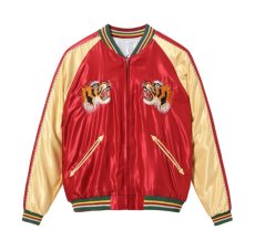 画像2: TAILOR TOYO (テーラー東洋) Mid 1950s Style Acetate Souvenir Jacket “EAGLE” × “BLUE TIGER” (2)