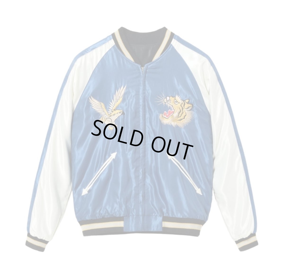 画像4: TAILOR TOYO (テーラー東洋) Mid 1950s Style Acetate Souvenir Jacket “WHITE TIGER” × “GOLD DRAGON” (4)