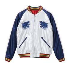 画像4: TAILOR TOYO (テーラー東洋) Mid 1950s Style Acetate Souvenir Jacket “EAGLE” × “BLUE TIGER” (4)