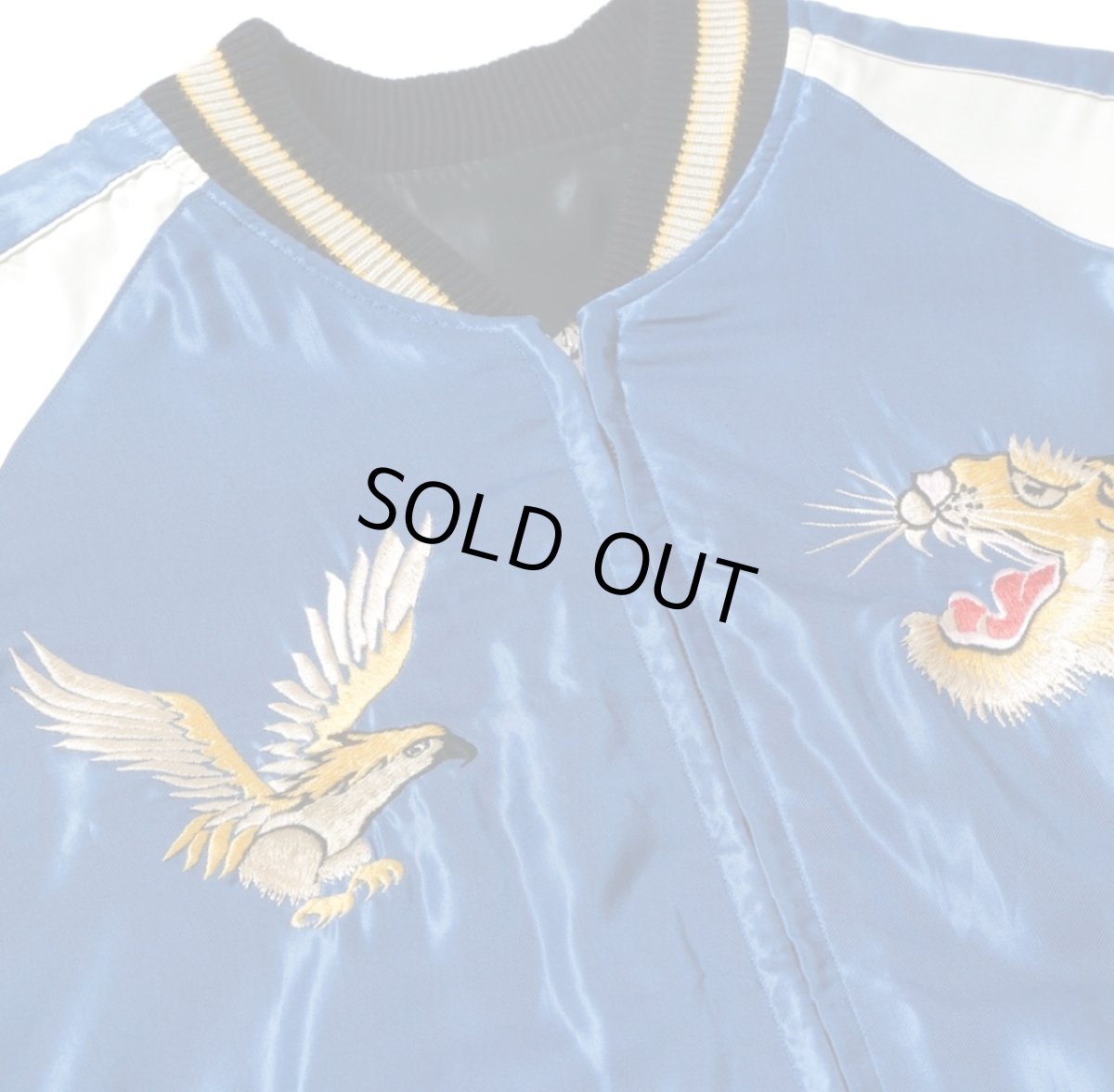 画像12: TAILOR TOYO (テーラー東洋) Mid 1950s Style Acetate Souvenir Jacket “WHITE TIGER” × “GOLD DRAGON” (12)