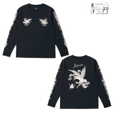 画像1: TAILOR TOYO (テーラー東洋) LONG SLEEVE SUKA T-SHIRT EMBROIDERED “EAGLE” (1)