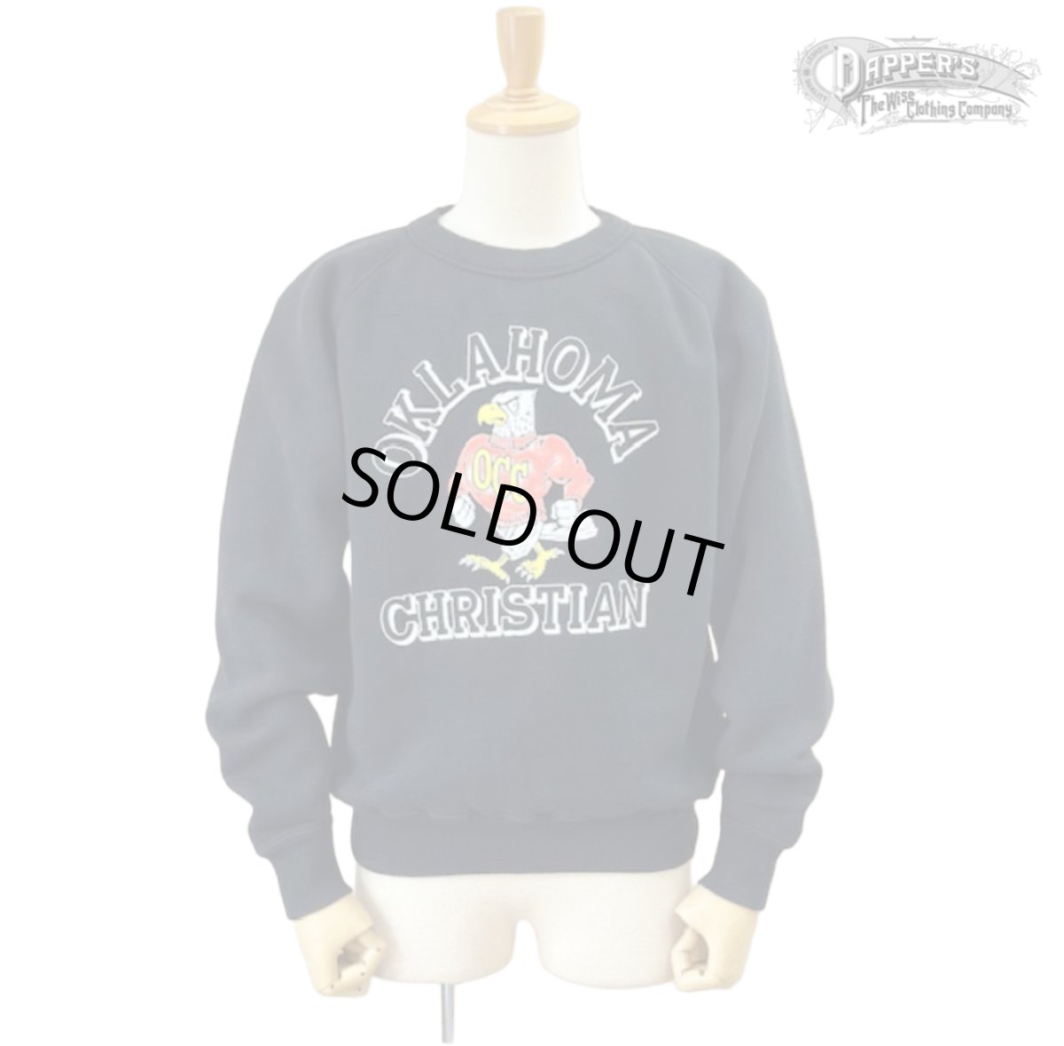 画像1: Dapper`s (ダッパーズ) 3.0mm Binder Crew Neck Sweat Flocky Print Design Model (1)