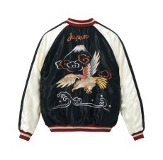 画像5: TAILOR TOYO (テーラー東洋 ) Mid 1950s Style Velveteen (Two-tone) × Acetate Souvenir Jacket “WHITE DRAGON” × “EAGLE”  (5)