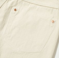 画像11: SUGAR CANE (シュガーケーン) 13oz. WHITE DENIM “1947 MODEL” (REGULAR STRAIGHT) (11)