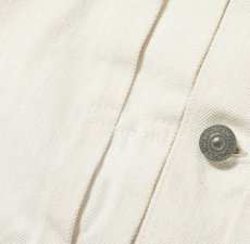 画像6: SUGAR CANE(シュガーケーン) 13oz. WHITE DENIM JACKET 1953 MODEL (6)