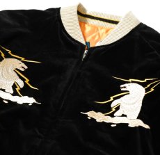 画像7: TAILOR TOYO (テーラー東洋 ) Late 1950s Style Velveteen Souvenir Jacket “POLAR BEAR” × “ALASKA MAP” (7)