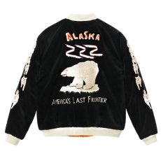 画像3: TAILOR TOYO (テーラー東洋 ) Late 1950s Style Velveteen Souvenir Jacket “POLAR BEAR” × “ALASKA MAP” (3)