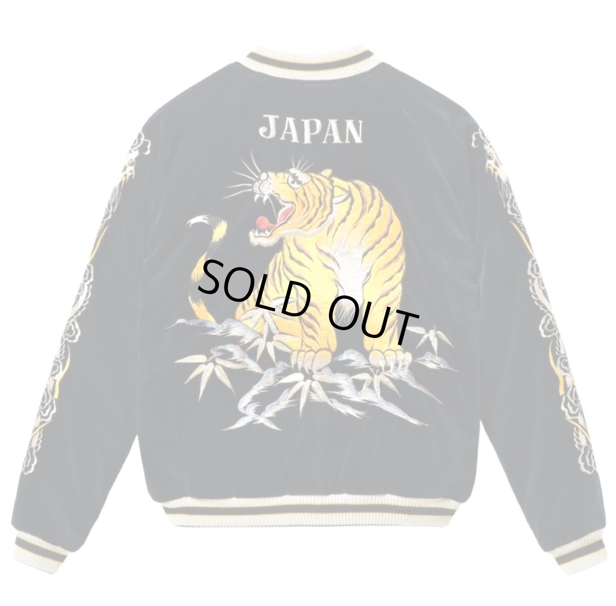 画像3: TAILOR TOYO (テーラー東洋 )  Mid 1950s Style Velveteen Souvenir Jacket “ROARING TIGER” × “JAPAN MAP” (3)