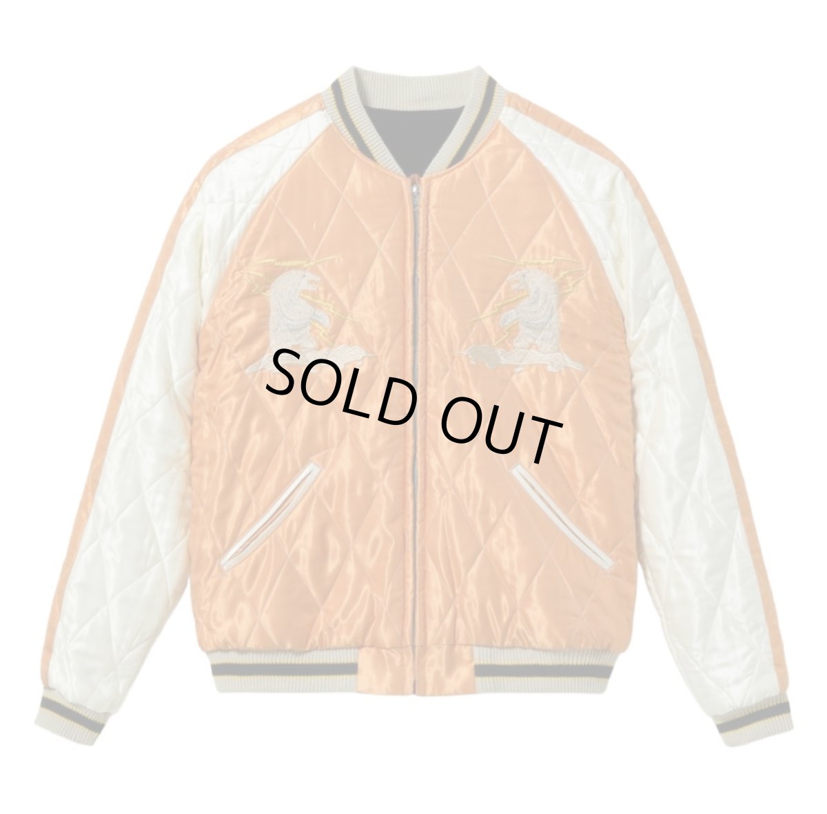 画像4: TAILOR TOYO (テーラー東洋 ) Late 1950s Style Velveteen Souvenir Jacket “POLAR BEAR” × “ALASKA MAP” (4)